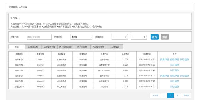 多商戶系統(tǒng)管理——商戶入駐（多商戶平臺）